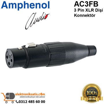 Amphenol AC3FB 3 Pin XLR Dişi Konnektör