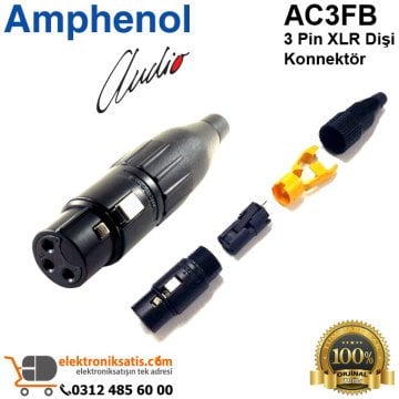 Amphenol AC3FB 3 Pin XLR Dişi Konnektör