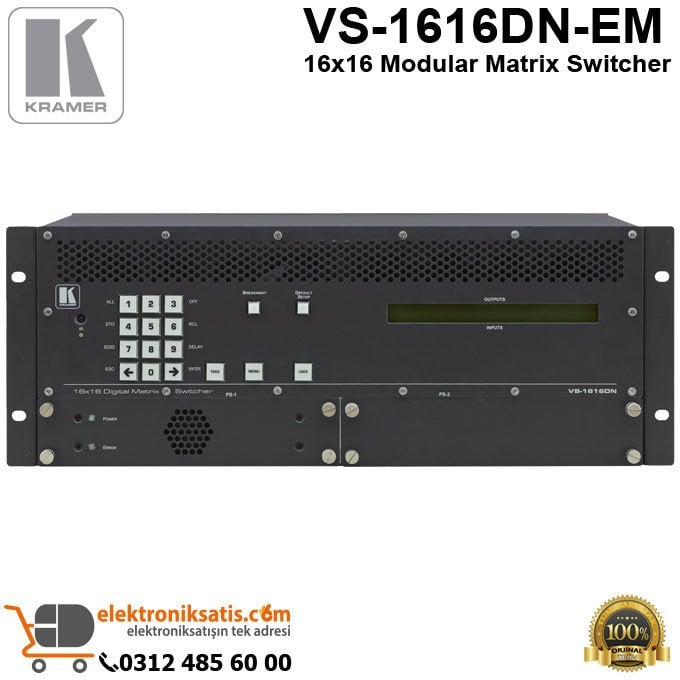 Kramer VS-1616DN-EM 16x16 Modular Matrix Switcher