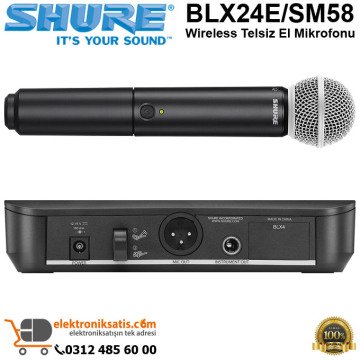 Shure BLX24E/SM58 Wireless Telsiz El Mikrofonu