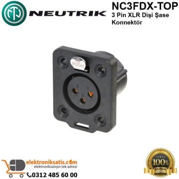 Neutrik NC3FDX-TOP 3 Pin XLR Dişi Şase Konnektör