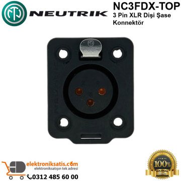 Neutrik NC3FDX-TOP 3 Pin XLR Dişi Şase Konnektör