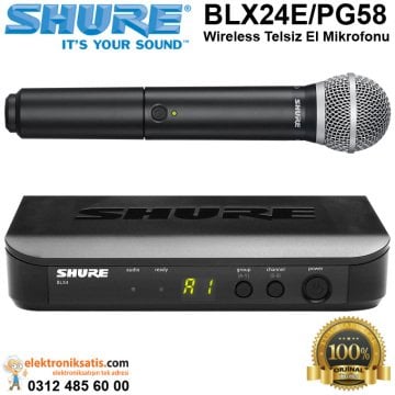 Shure BLX24E/PG58 Wireless Telsiz El Mikrofonu