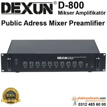 DEXUN D-800 Mikser Amplifikatör