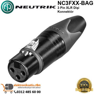 Neutrik NC3FXX-BAG 3 Pin XLR Dişi Konnektör