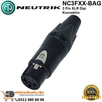 Neutrik NC3FXX-BAG 3 Pin XLR Dişi Konnektör