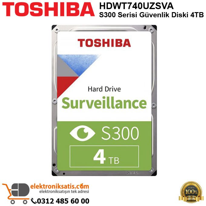 Toshiba HDWT740UZSVA S300 Serisi Güvenlik Diski 4TB