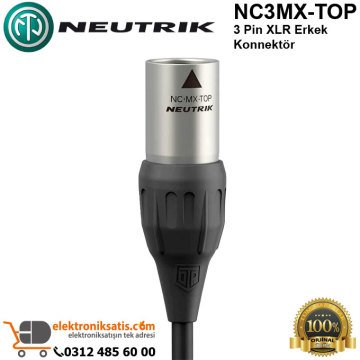 Neutrik NC3MX-TOP 3 Pin XLR Erkek Konnektör