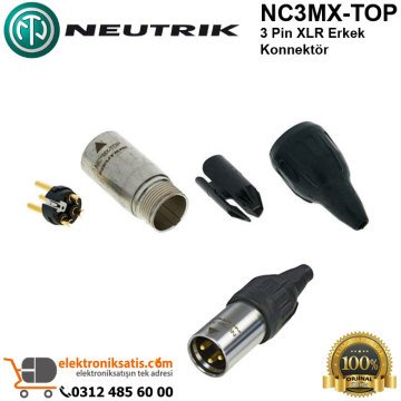 Neutrik NC3MX-TOP 3 Pin XLR Erkek Konnektör