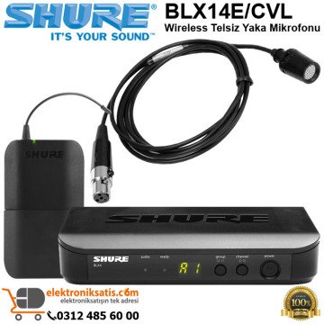 Shure BLX14E/CVL Telsiz Yaka Mikrofonu