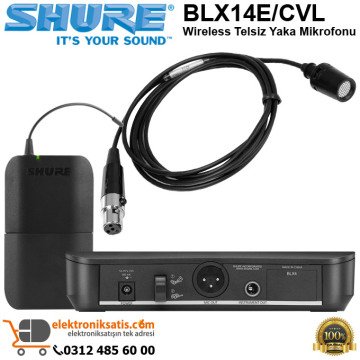 Shure BLX14E/CVL Telsiz Yaka Mikrofonu