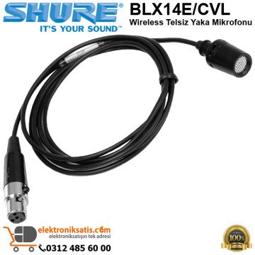 Shure BLX14E/CVL Telsiz Yaka Mikrofonu
