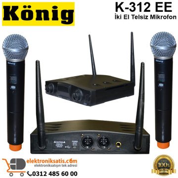 König K-312 EE İki El Telsiz Mikrofon