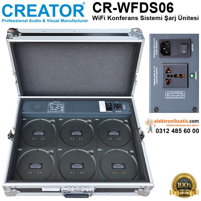 Creator CR-WFDS06 WiFi Konferans Sistemi Şarj Ünitesi