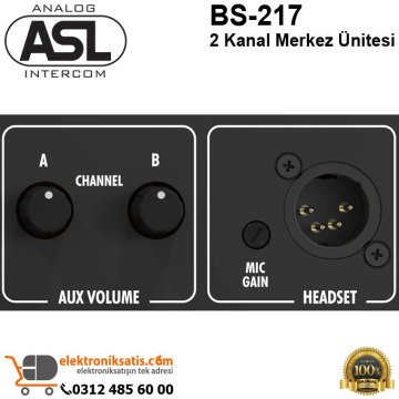 ASL BS-217 2 Kanal intercom Merkez Ünitesi