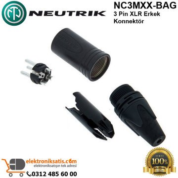 Neutrik NC3MXX-BAG 3 Pin XLR Erkek Konnektör