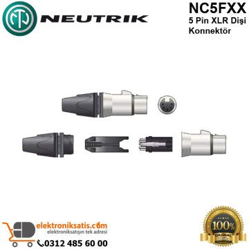 Neutrik NC5FXX 5 Pin XLR Dişi Konnektör