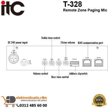 ITC T-328 Remote Zone Paging Mic