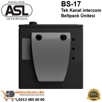 ASL BS-17 Tek Kanal intercom Beltpack Ünitesi