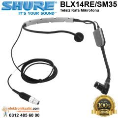 Shure BLX14RE/SM35 Telsiz Kafa Mikrofonu