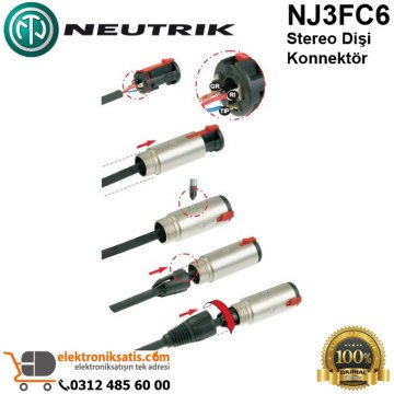 Neutrik NJ3FC6 Stereo Dişi Konnektör