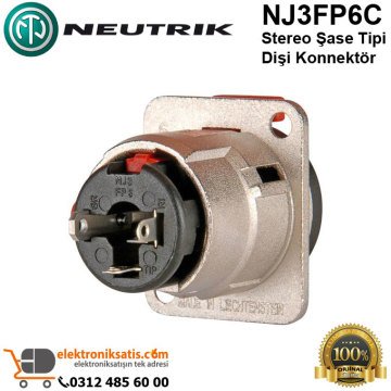 Neutrik NJ3FP6C Stereo Şase Tipi Dişi Konnektör