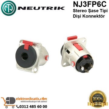 Neutrik NJ3FP6C Stereo Şase Tipi Dişi Konnektör