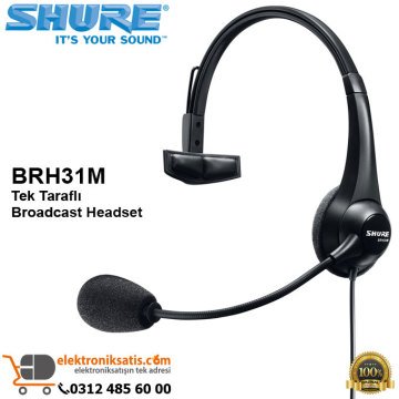 Shure BRH31M Tek Taraflı Broadcast Headset