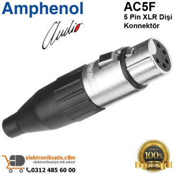 Amphenol AC5F 5 Pin XLR Dişi Konnektör