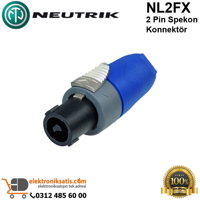 Neutrik NL2FX 2 Pin Spekon Konnektör