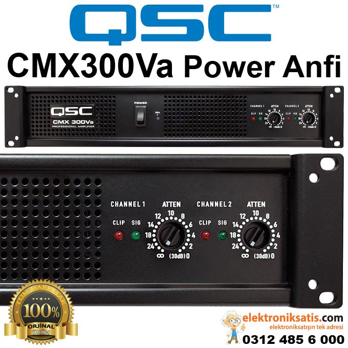 QSC CMX300Va Profesyonel Power Anfi