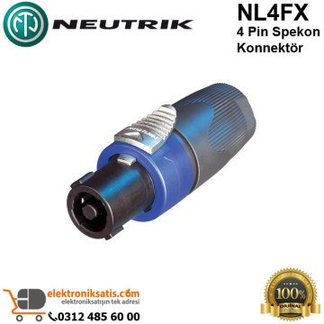 Neutrik NL4FX 4 Pin Spekon Konnektör