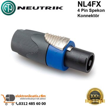 Neutrik NL4FX 4 Pin Spekon Konnektör