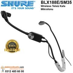 Shure BLX188E/SM35 Wireless Telsiz Kafa Mikrofonu