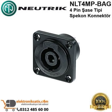 Neutrik NLT4MP-BAG 4 Pin Şase Tipi Spekon Konnektör