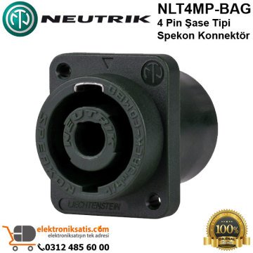 Neutrik NLT4MP-BAG 4 Pin Şase Tipi Spekon Konnektör