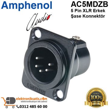Amphenol AC5MDZB 5 Pin XLR Erkek Şase Konnektör