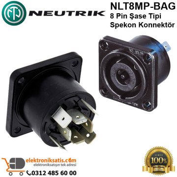 Neutrik NLT8MP-BAG 8 Pin Şase Tipi Spekon Konnektör