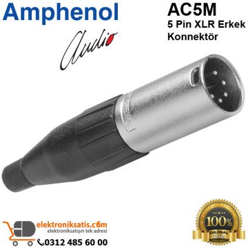 Amphenol AC5M 5 Pin XLR Erkek Konnektör