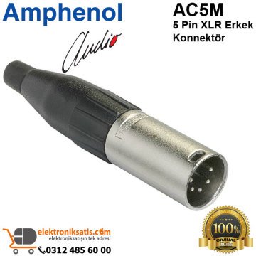 Amphenol AC5M 5 Pin XLR Erkek Konnektör