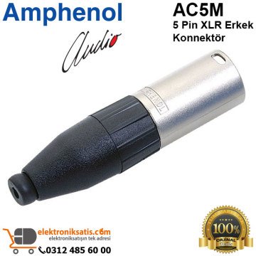 Amphenol AC5M 5 Pin XLR Erkek Konnektör