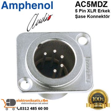 Amphenol AC5MDZ 5 Pin XLR Erkek Şase Konnektör