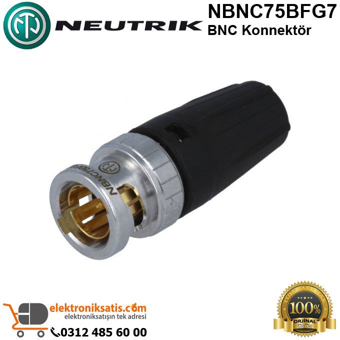 Neutrik NBNC75BFG7 BNC Konnektör