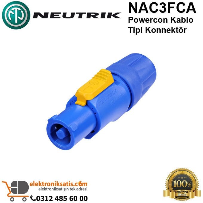 Neutrik NAC3FCA Powercon Kablo Tipi Konnektör