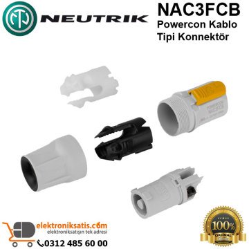 Neutrik NAC3FCB Powercon Kablo Tipi Konnektör