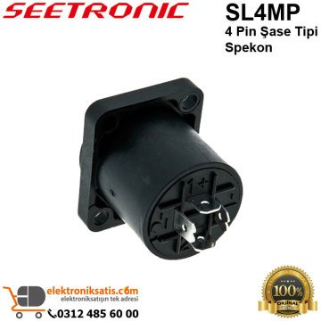 Seetronic SL4MP 4 Pin Şase Tipi Spekon Konnektör