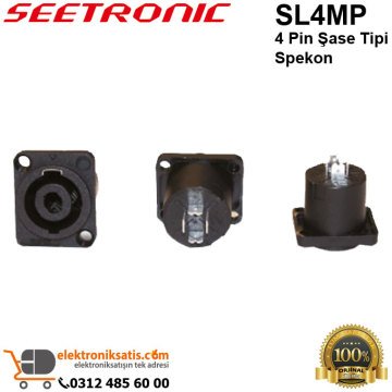 Seetronic SL4MP 4 Pin Şase Tipi Spekon Konnektör