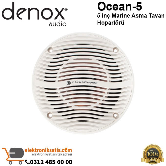 Denox Ocean-5 5 inç Marine Asma Tavan Hoparlörü