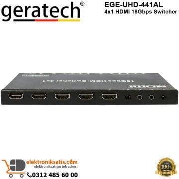 Geratech EGE-UHD-441AL 4x1 HDMI 18Gbps Switcher