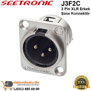 Seetronic J3F2C 3 Pin XLR Erkek Şase Konnektör